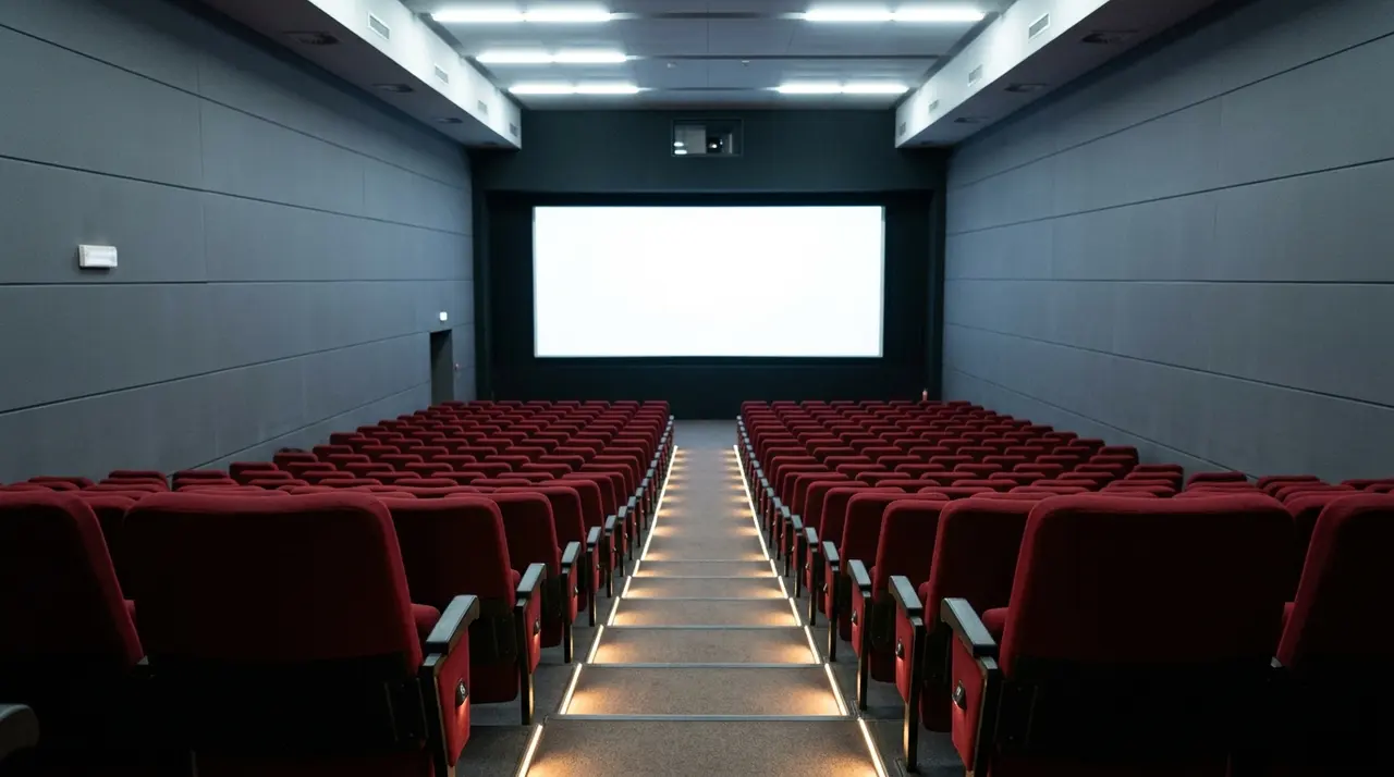Sala cinematografica vuota: il tax credit funzionamento copre i costi di gestione delle sale