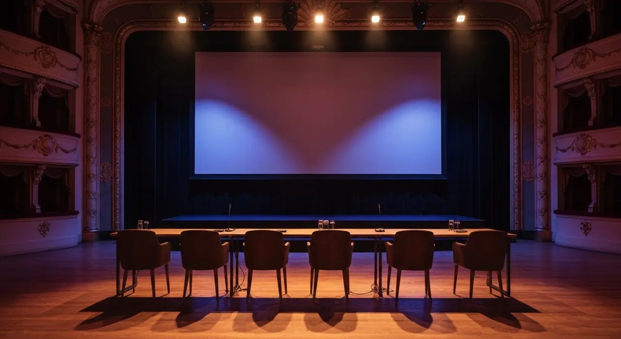 Giurie del Milano Film Fest 2026: tavolo presidenziale e palco