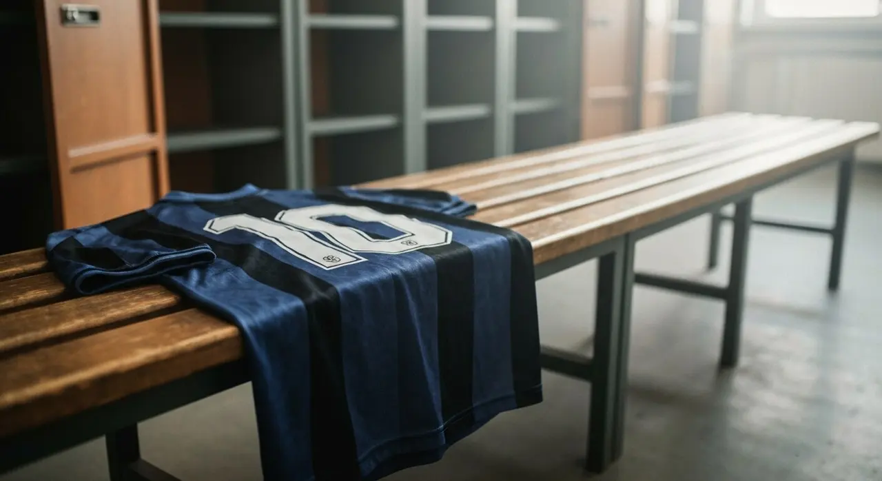 Maglia numero 10 dell'Inter, simbolo del fantasista mancino Beccalossi
