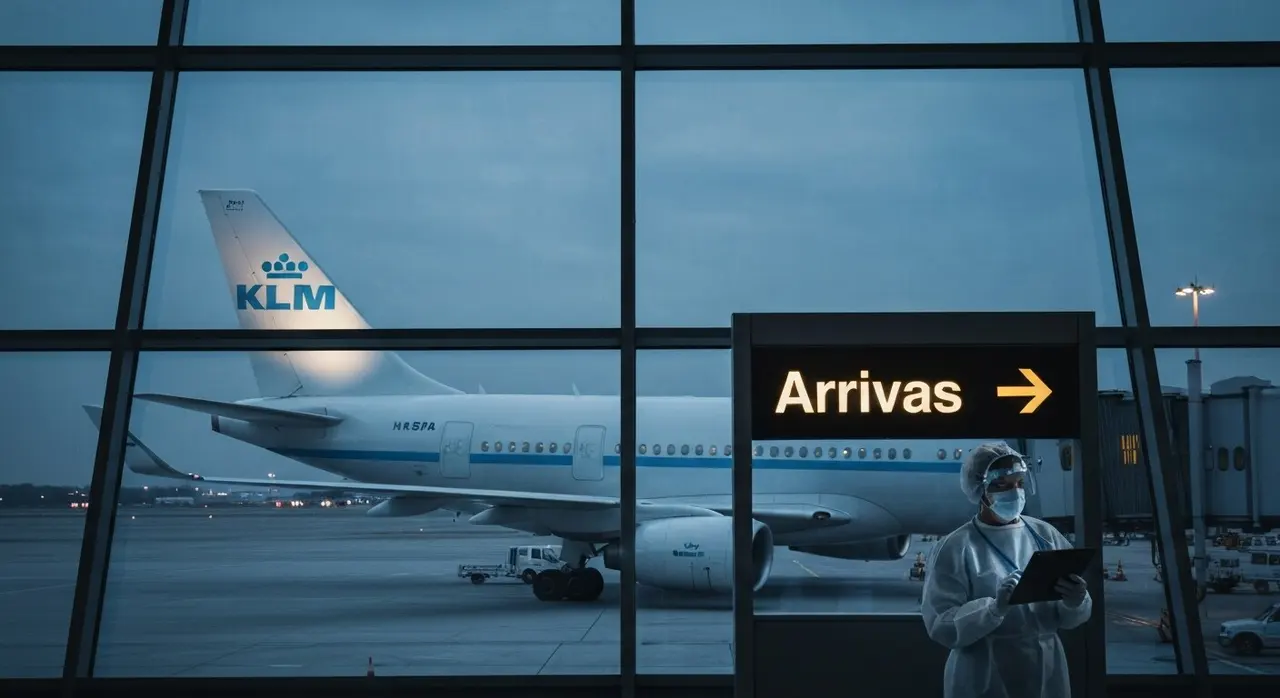 Hantavirus volo KLM: sorveglianza sanitaria attivata su quattro passeggeri italiani dopo lo sbarco a Roma