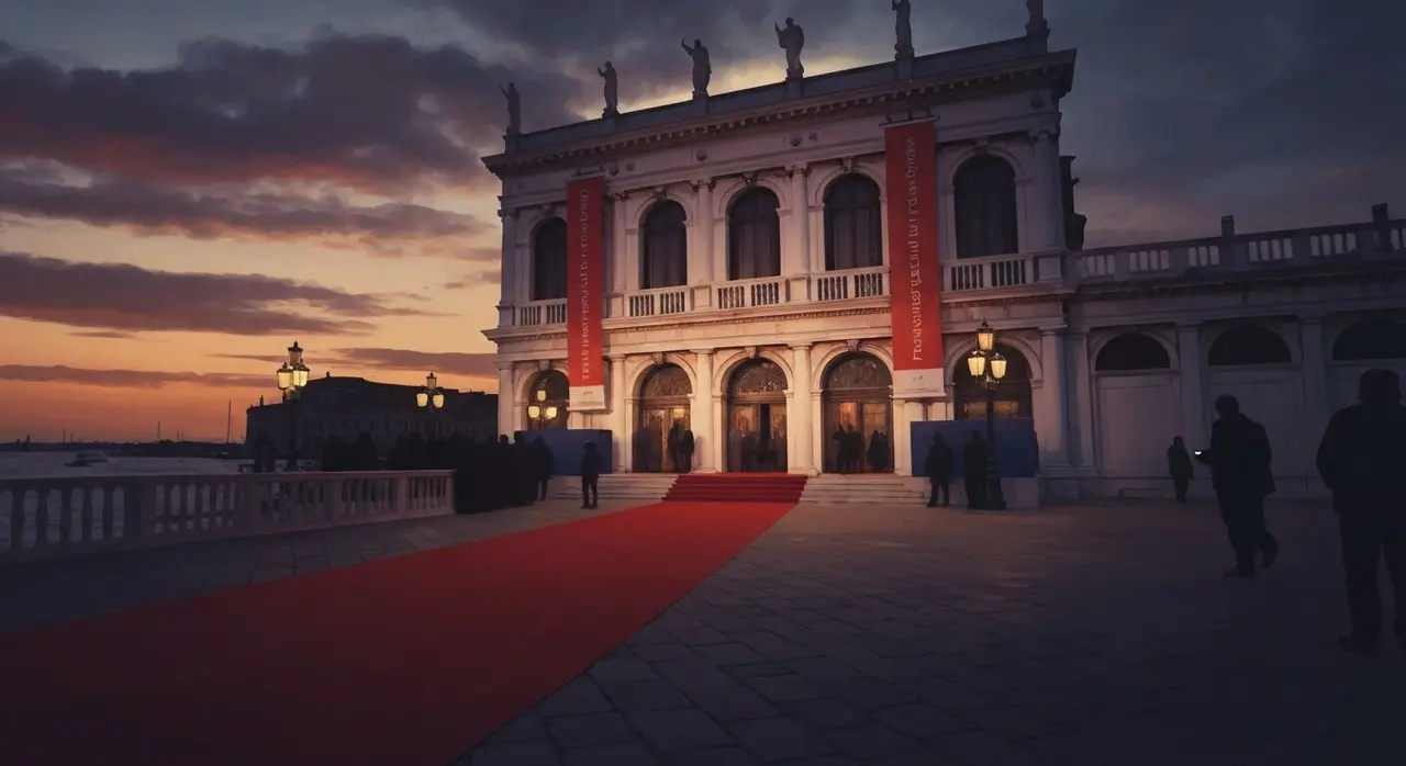 Palazzo del Cinema al Lido di Venezia durante La Grazia Sorrentino: red carpet di apertura della Mostra 82
