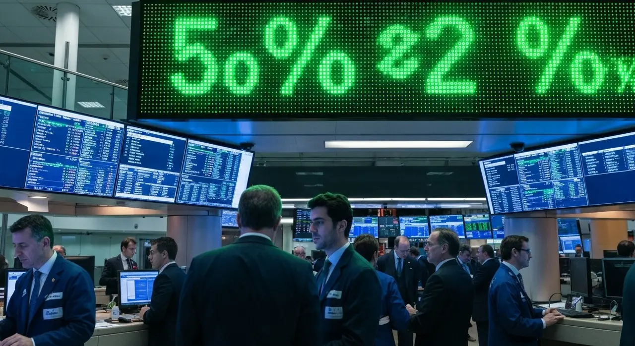 Borsa di Milano Piazza Affari: monitor con titoli bancari in rialzo dopo le adesioni OPS UniCredit Commerzbank