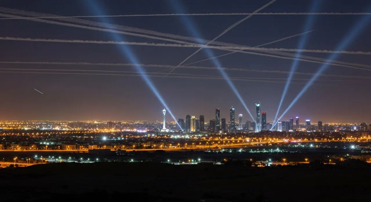 Escalation Iran Israele Beirut skyline notturno tensione diplomatica crisi
