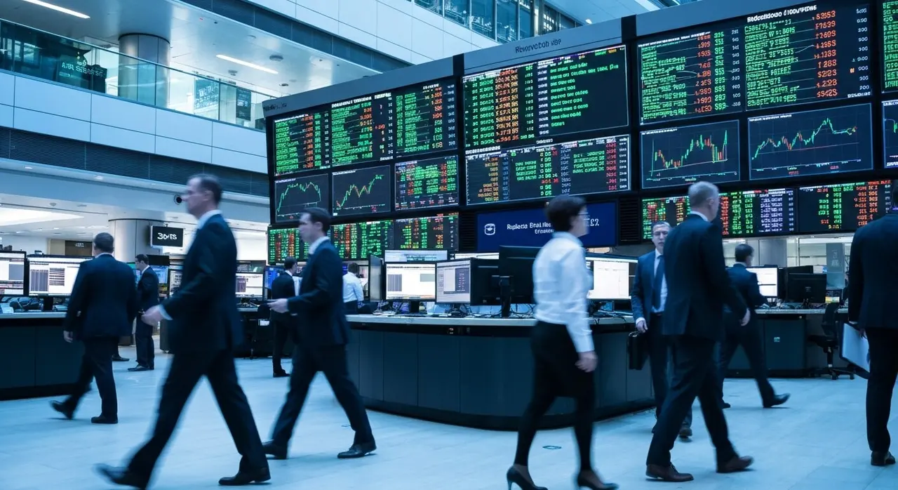 OPA Frasers Hugo Boss: tabellone luminoso della Borsa di Francoforte con titolo Hugo Boss in rialzo dopo l'offerta