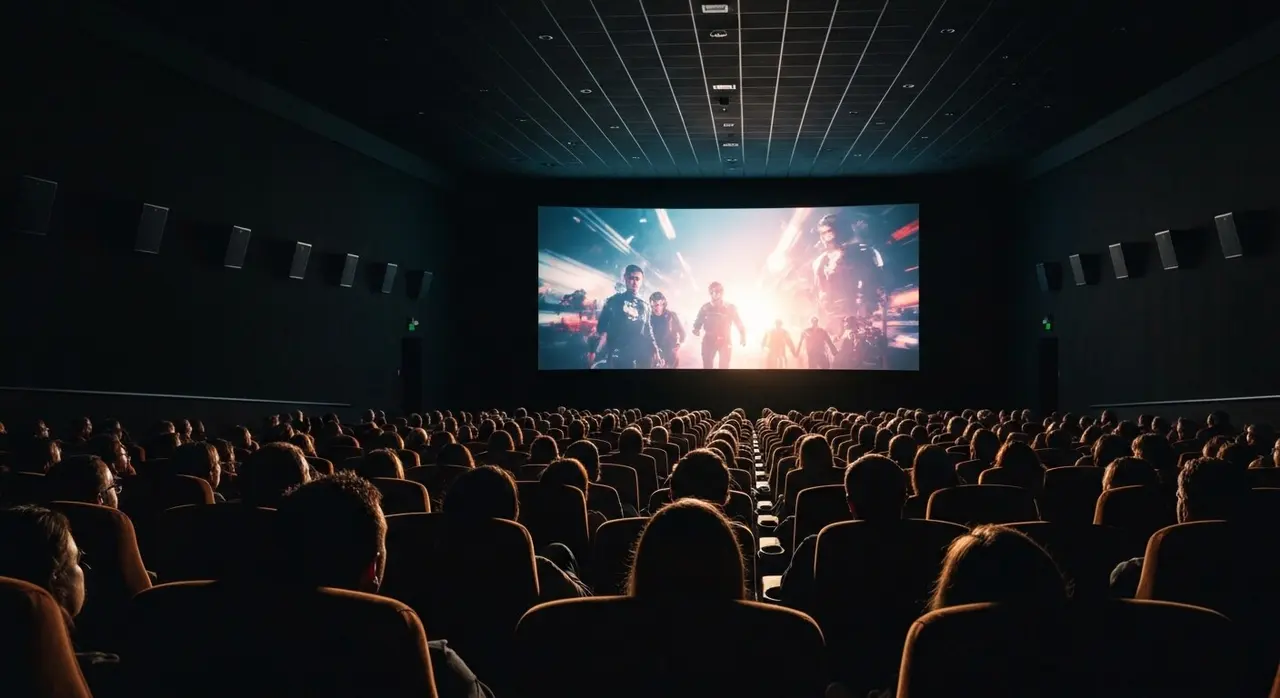 Sala cinematografica gremita per la proiezione del biopic Michael Jackson
