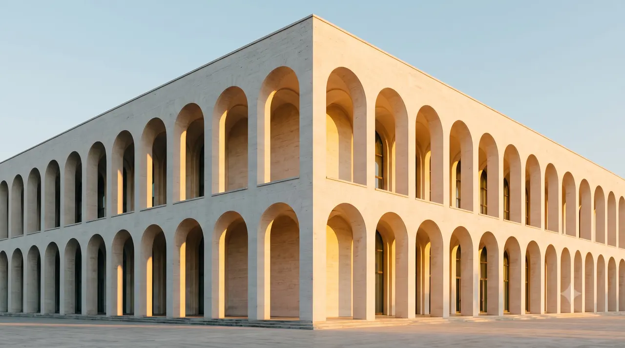 Palazzo della Civilta Italiana all'EUR di Roma, cornice razionalista del Rome Fashion Show 2026