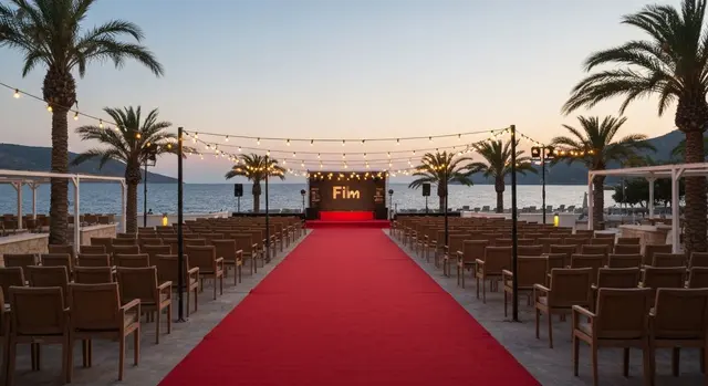 Ischia Global Festival 2026: red carpet e palco all'aperto sul mare al tramonto