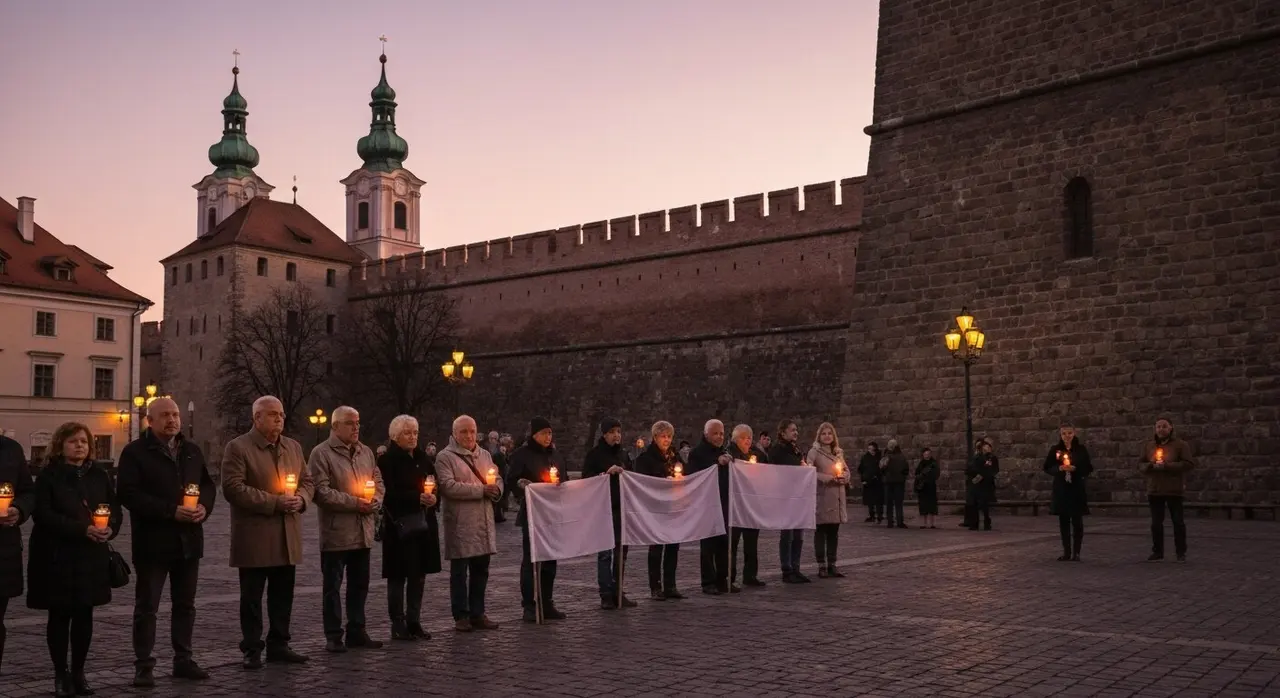 Commemorazione a Bologna dopo la morte Fakir Bologna in piazza del Nettuno