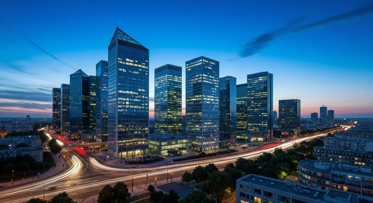 Il quartiere finanziario de La Defense a Parigi, dove ha sede l'ESMA guidata da Carlo Comporti