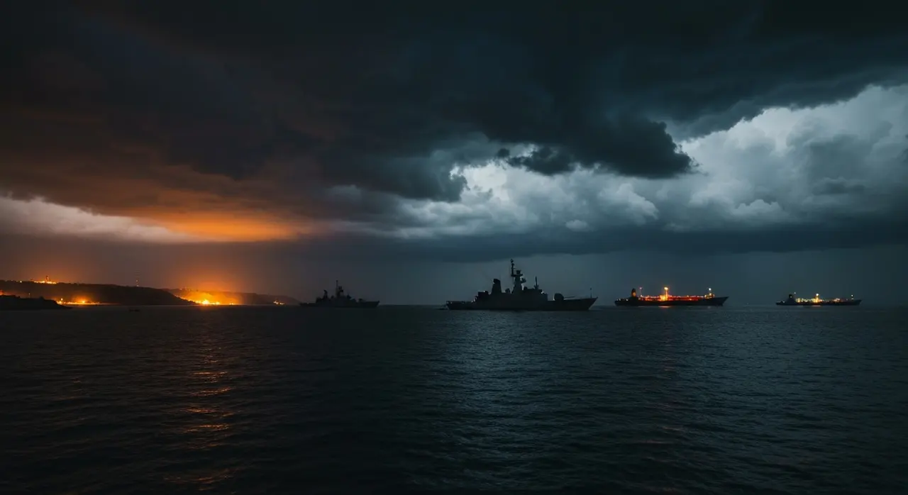Attacco massiccio Iran: navi da guerra nello Stretto di Hormuz durante l'escalation Usa-Iran