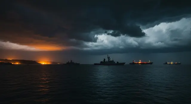 Attacco massiccio Iran: navi da guerra nello Stretto di Hormuz durante l'escalation Usa-Iran