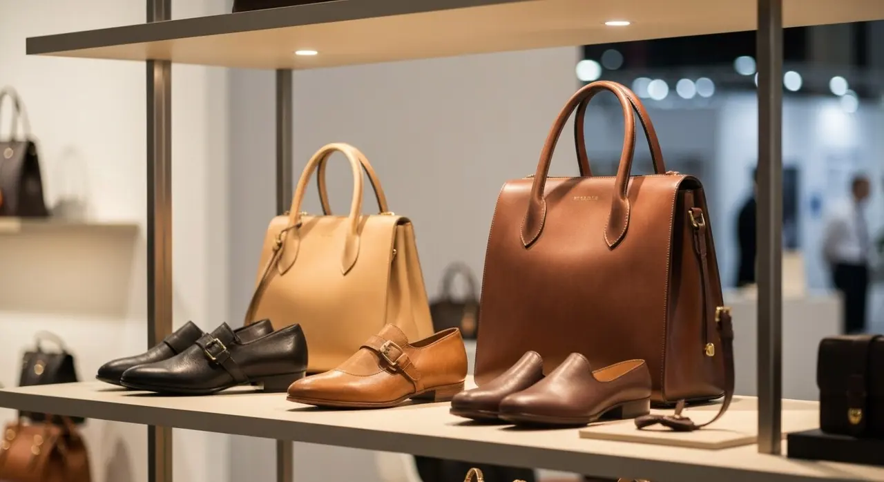 Accessori e pelletteria Made in Italy esposti alla collettiva italiana di Scoop International London