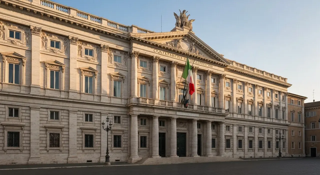 Palazzo Montecitorio sede della Camera, caso chat Delmastro tra Camera e Procura