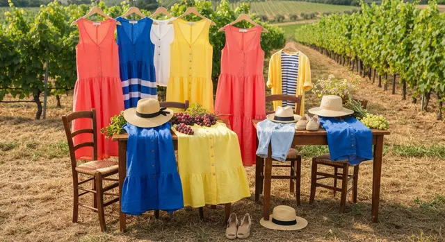 Moda mare italiana: costumi da bagno e beachwear di lusso su pietra mediterranea
