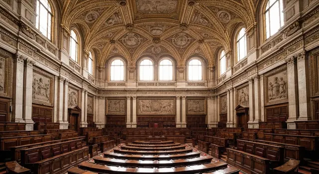 Manuale Cencelli: l'aula del Parlamento italiano simbolo della spartizione dei posti