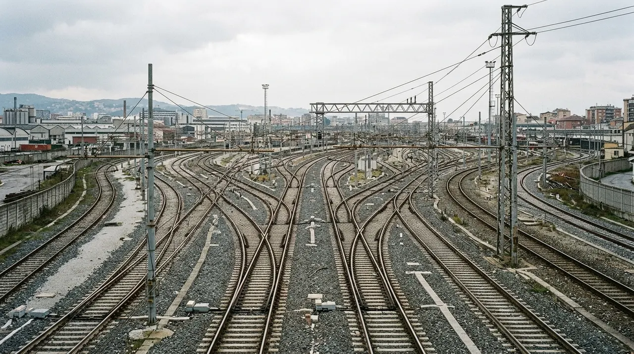 Nodo ferroviario con fasci di binari e scambi: il servizio universale Intercity diviso in tre lotti di gara