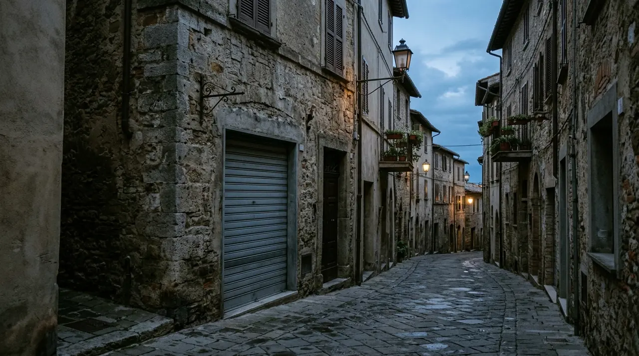 Negozio di abbigliamento chiuso in un centro storico italiano, il commercio di prossimità escluso dal decreto sulla filiera della moda
