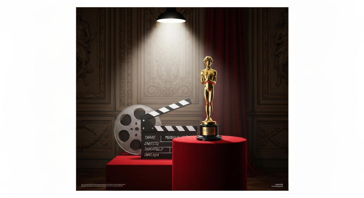 David di Donatello 2026 nomination - statuetta dorata su velluto rosso, cerimonia cinema italiano